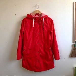 Old Navy Red Rain Jacket EUC